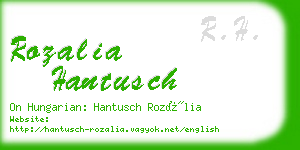 rozalia hantusch business card